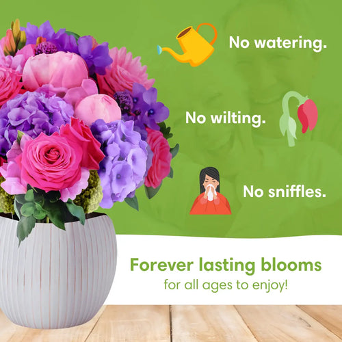 Fuchsia Fantasy Pop-Up Bouquet