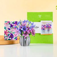 Mini-Spotted-Lilies-small-paper-pop-up-bouquet-of-stargazer-lilies-—-PetalPal
