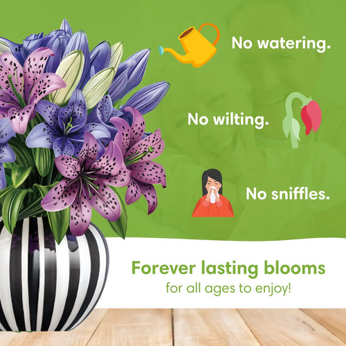 Spotted Lilies Pop-Up Bouquet